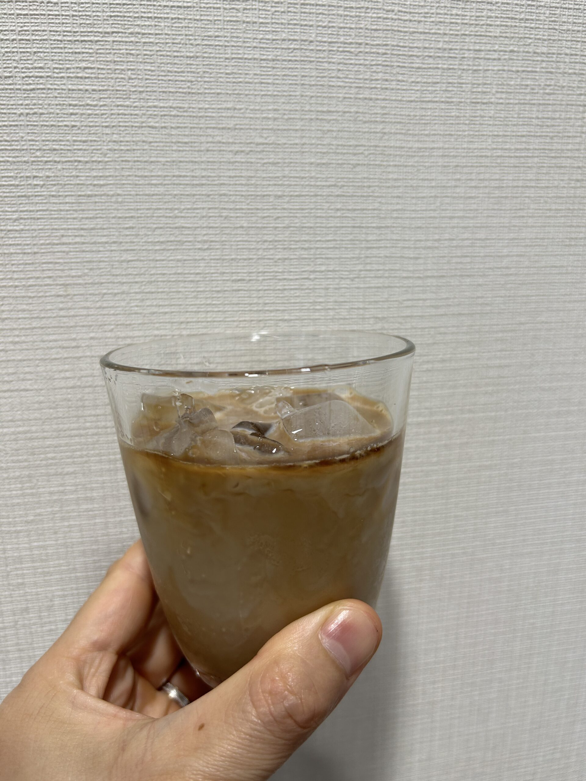ホットカフェオレの完成品