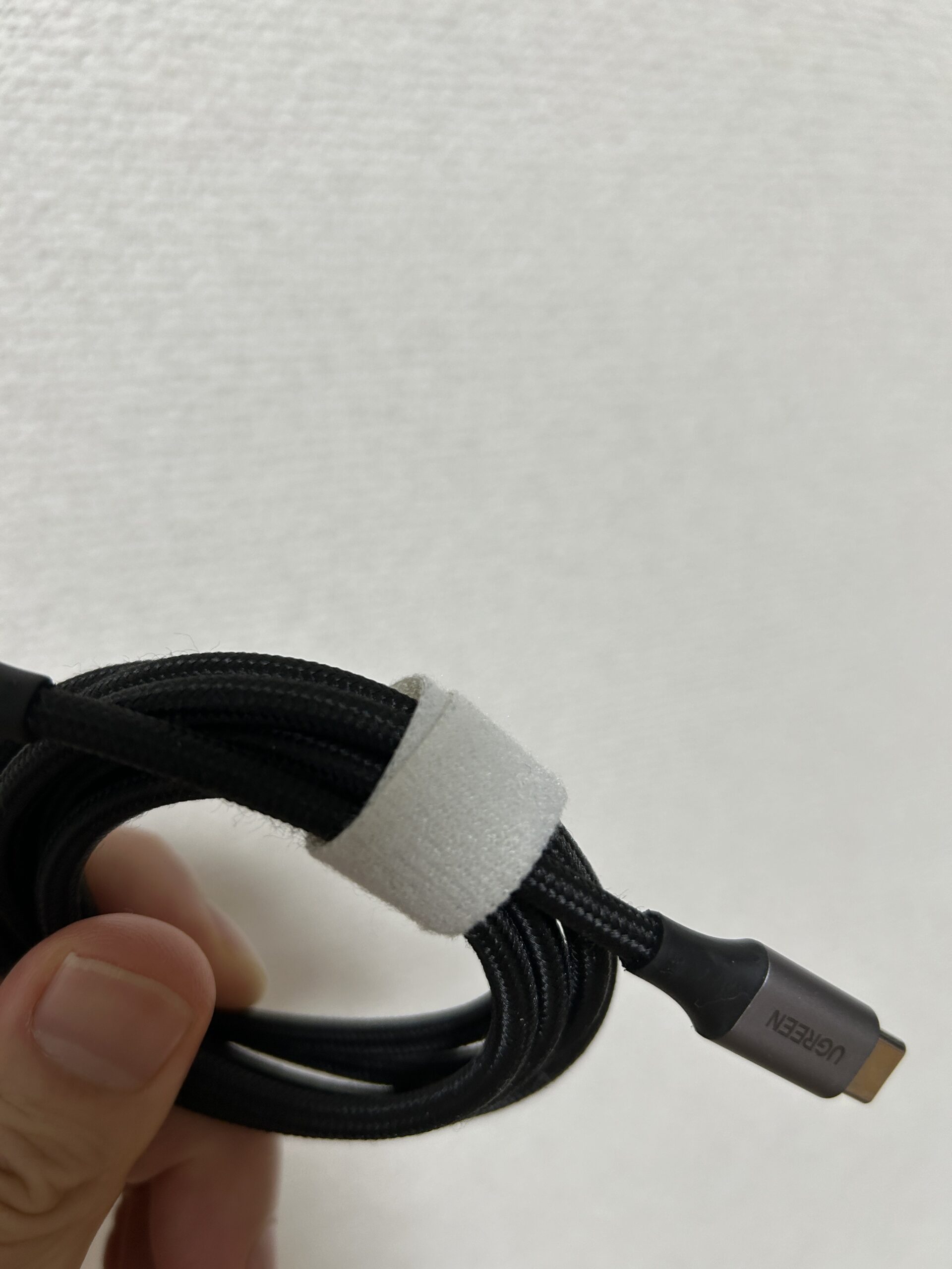 ミシン目入り結束テープ使用中